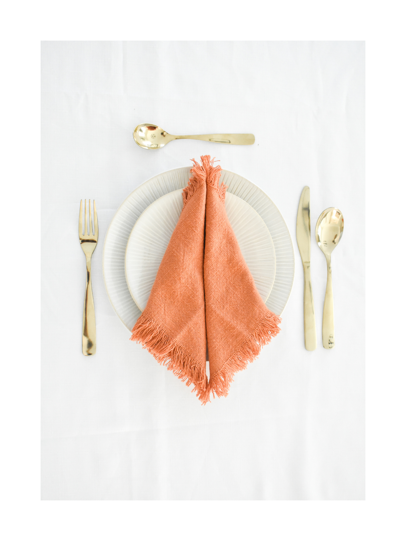 COTTON NAPKINS - TERRACOTTA. Start from
