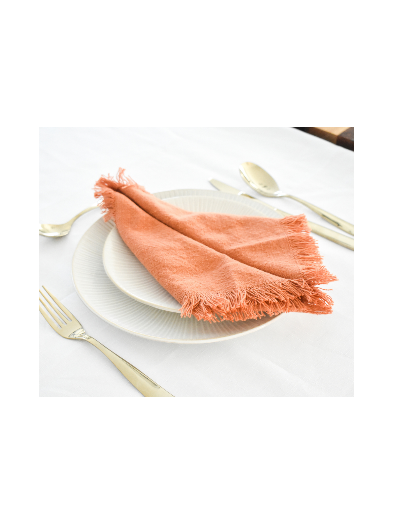 COTTON NAPKINS - TERRACOTTA. Start from